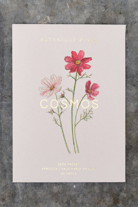 Cosmos Apricota Seed Packet