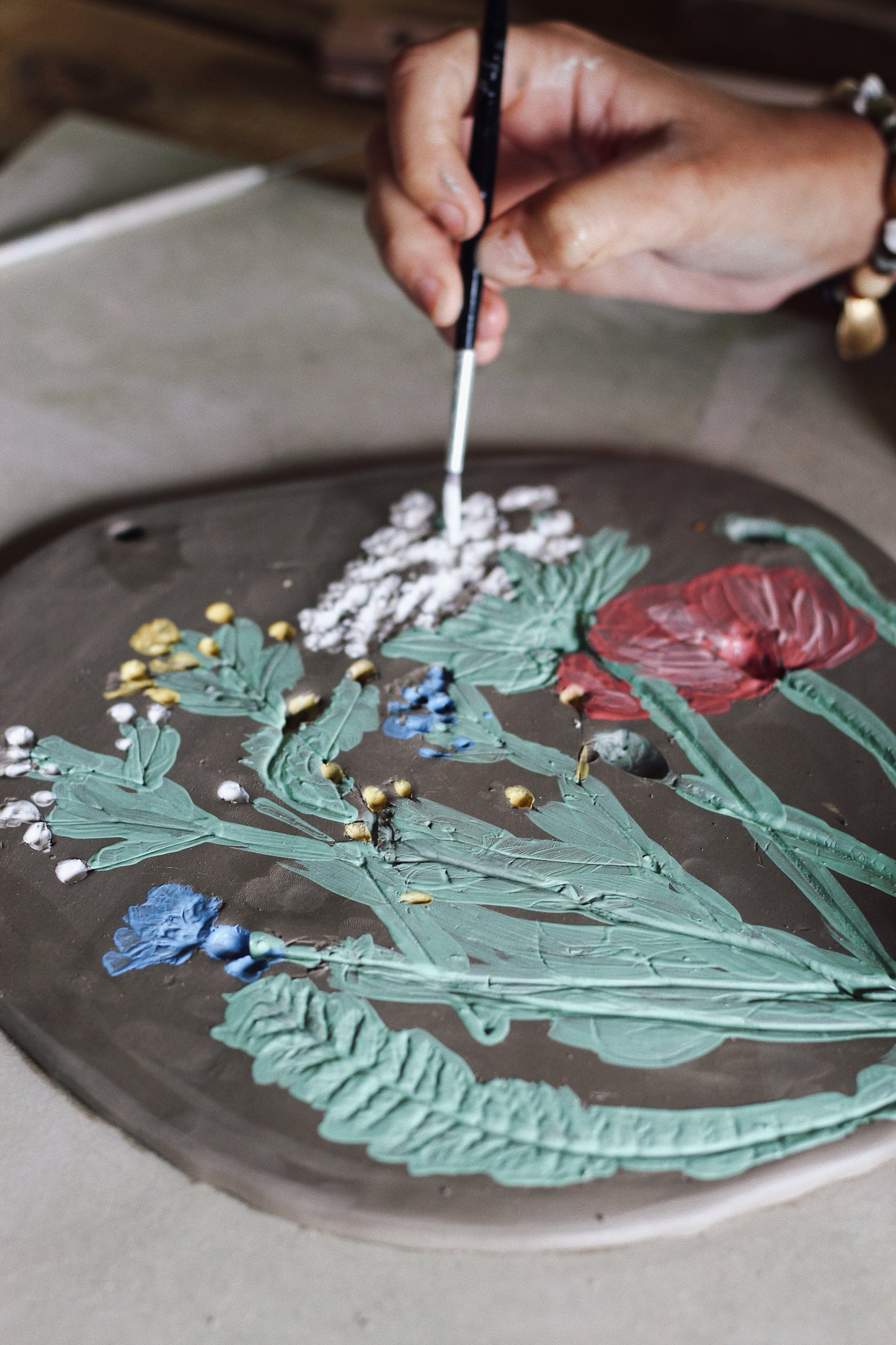 AUGUST - Floral Ceramics: Flower Pressing