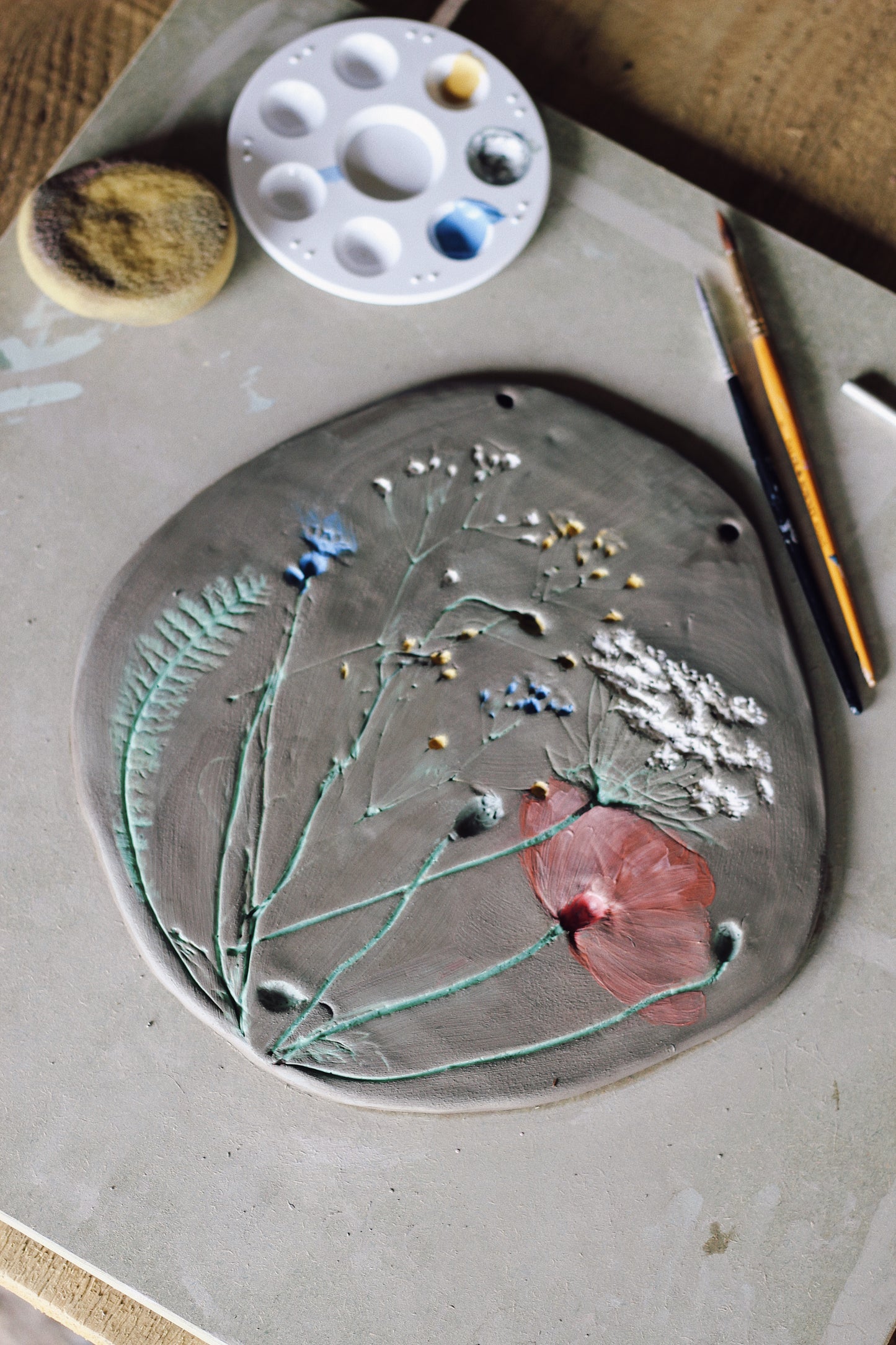 AUGUST - Floral Ceramics: Flower Pressing