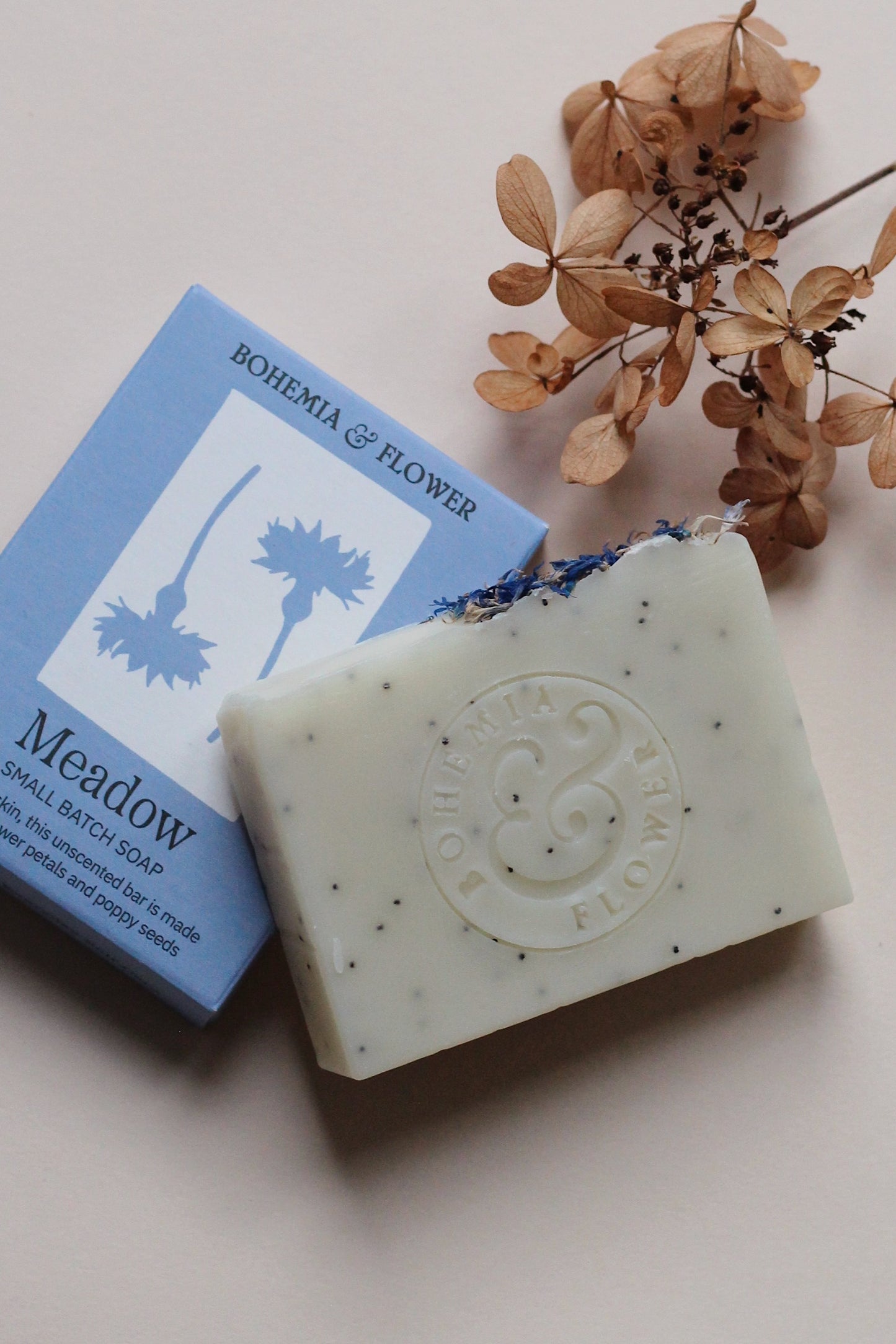 Meadow Soap - Cornflower & Poppy Seed Unscented