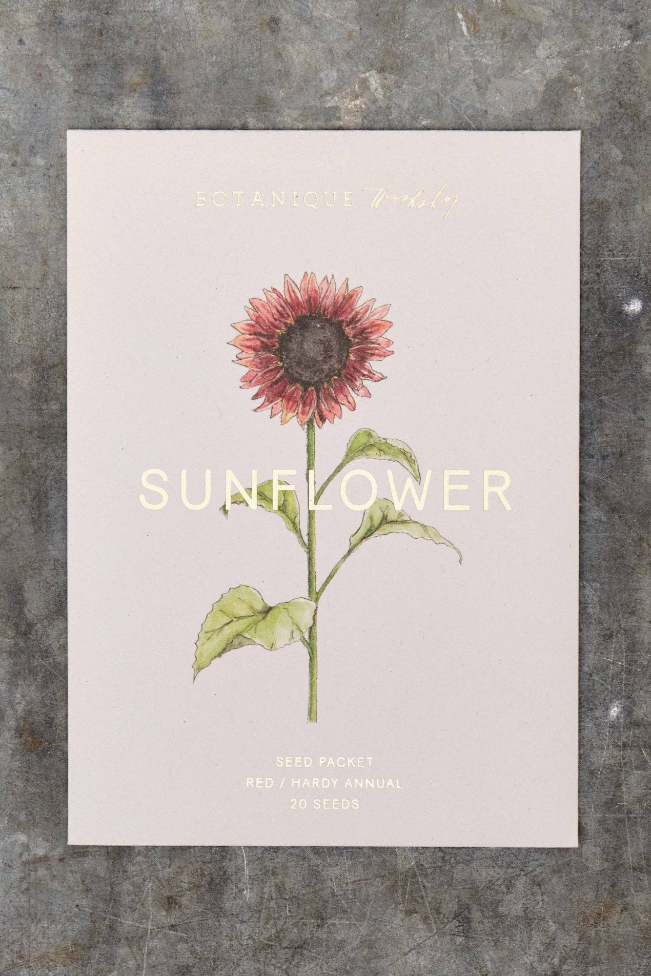 Red Sunflower Seed Packet